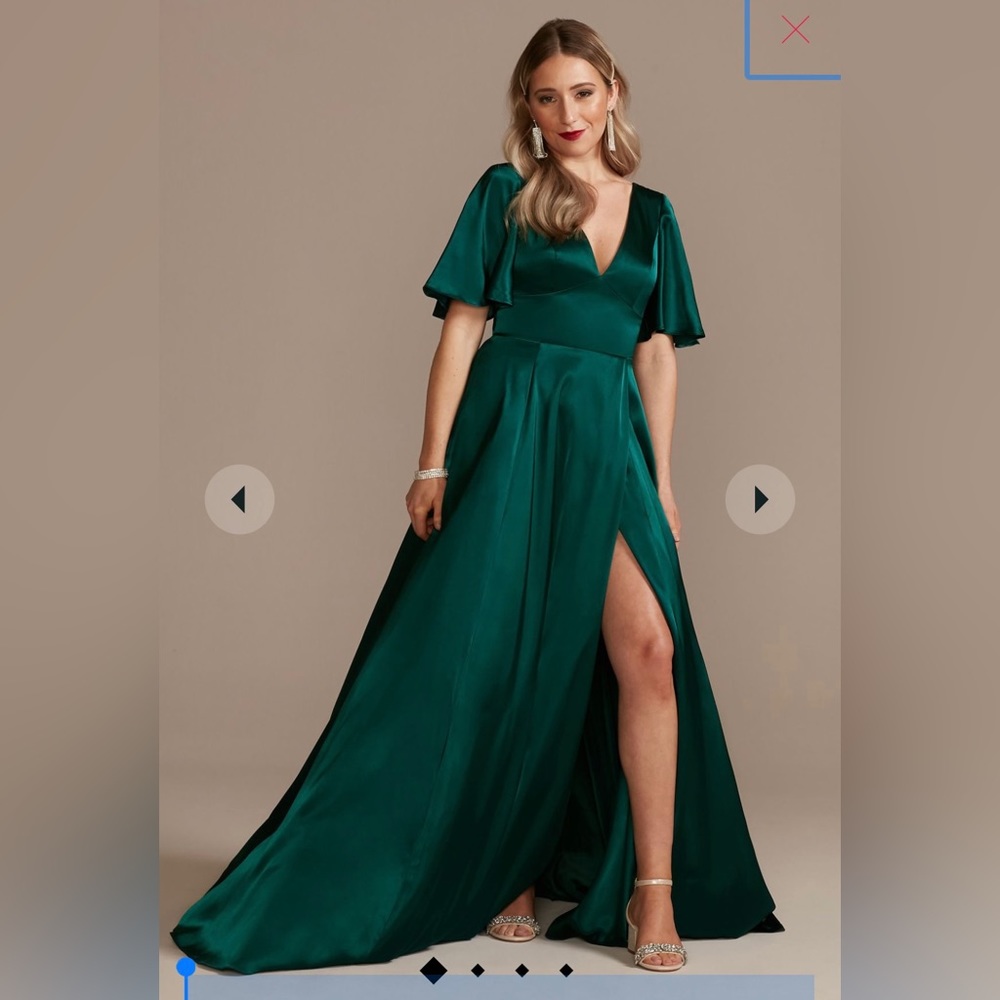 Galina Signature 
Charmeuse Flutter-Sleeve A-Line Bridesmaid Dress
22
Gem